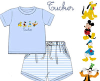 Boys French Knot Best Pals Short Set