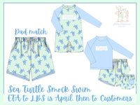PRE ORDER Boys Sea Turtle Swim Trunks ETA: APRIL
