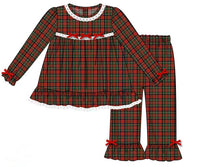 PRE ORDER Girls Vintage Plaid Knit 2-Piece Lounge Set | ETA to LBS: OCTOBER
