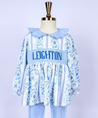 PRE ORDER Girls Custom Smock Winter Blooms Legging Set | ETA to LBS: DECEMBER