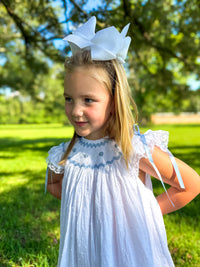 Timeless Traditions White Swiss Dot Collection BLUE Dress