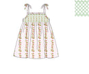 PRE ORDER Girls Smocked Strawberry Print Dress  ETA: MAY