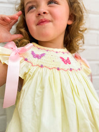 Girls Golden Flutter Bloomer Set & Dress