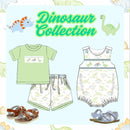 PRE ORDER Boys Smocked Dinosaurs Bubble ETA: MAY