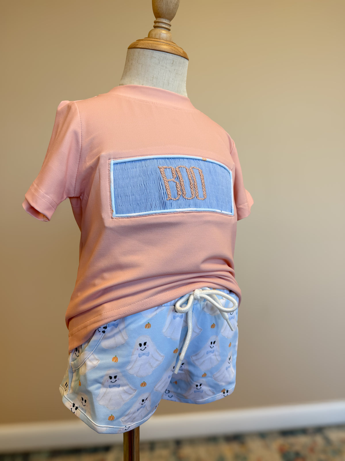 Boys “BOO” Friendly Ghosts Short Set