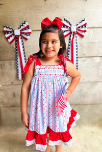 Girls Smocked Oh My Stars Bloomer Set & Dress