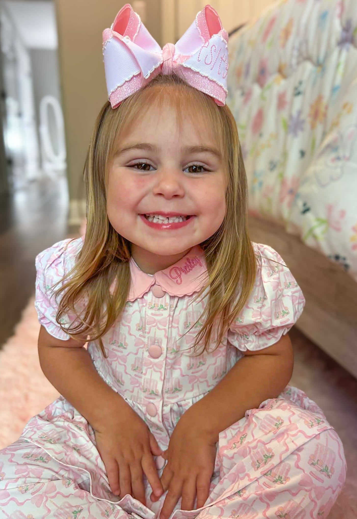 Girls Birthday Girl Knit Lounge Set