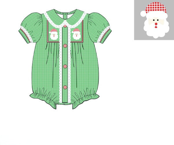 PRE ORDER Girls Smocked Jolly Old St Nicholas Bubble | ETA to LBS: OCTOBER