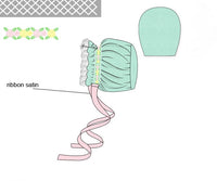 PRE ORDER Girls Smocked Mint Heirloom Garden Keepsake Bonnet | ETA to LBS : FEBRUARY