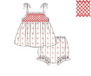 PRE ORDER Cherry Smock Bloomer Set ETA: APRIL