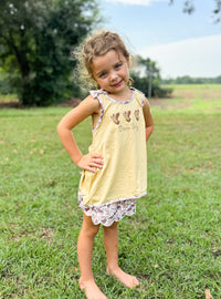 Girls French Knot Dove Day Skort Set