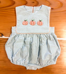 Boys French Knot Pumpkin Bubble