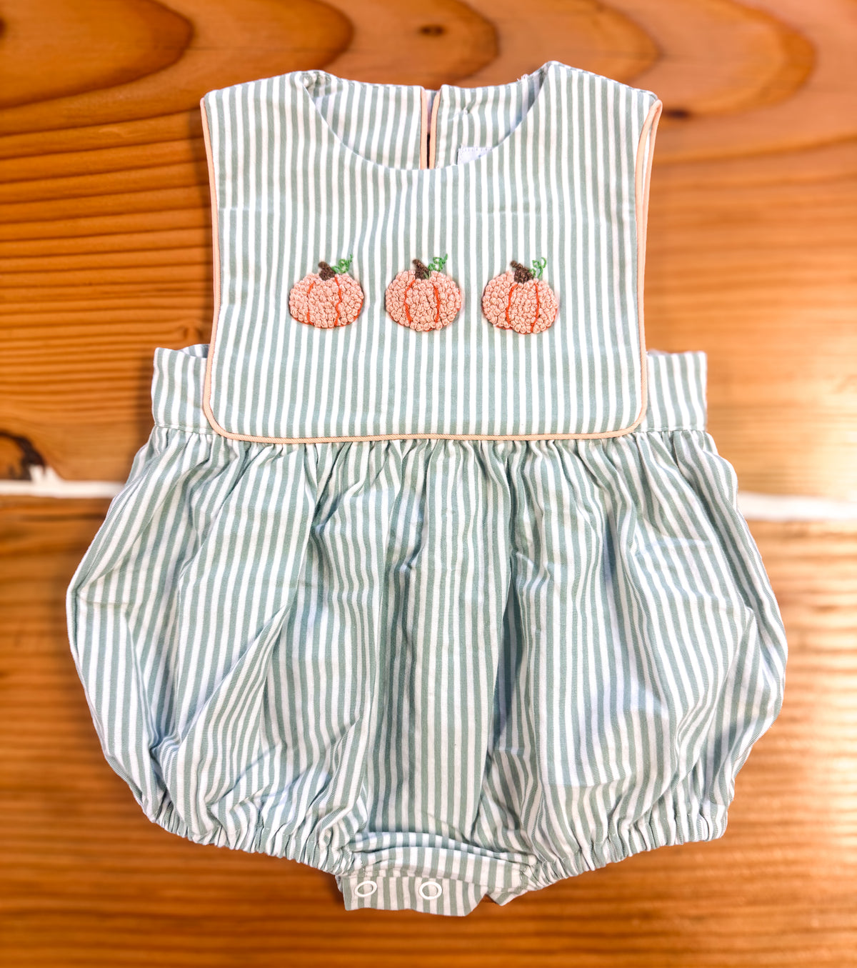 Boys French Knot Pumpkin Bubble