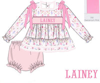 PRE ORDER Girls Custom Smock Candyland Christmas Bloomer Set & Dress | ETA to LBS: OCTOBER