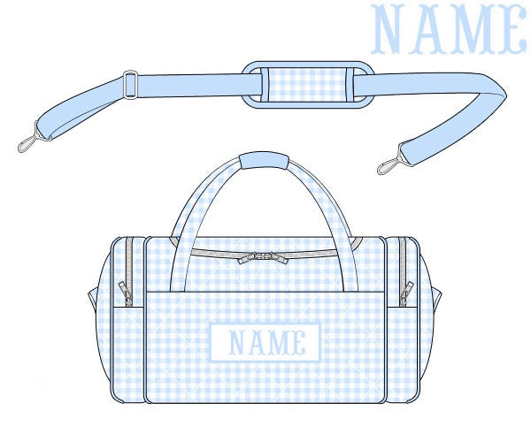 PRE ORDER Blue Gingham Luggage Collection | ETA to LBS: DECEMBER
