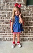Girls S is for School Ruffle Short Set