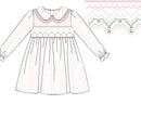 PRE ORDER Girls Smocked Rosette Garden Bloomer Set and Dress | ETA to LBS: DECEMBER