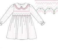 PRE ORDER Girls Smocked Rosette Garden Bloomer Set and Dress | ETA to LBS: DECEMBER