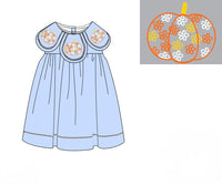 PRE ORDER Girls Embroidered Floral Pumpkins Bloomer Set & Dress | ETA to LBS: SEPTEMBER