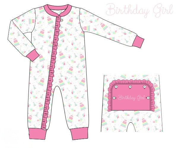 PRE ORDER Girls Birthday Girl Knit Lounge Zippy | ETA to LBS: DECEMBER