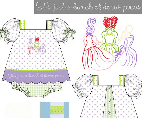 Girls Its Just A Bunch Of Hocus Pocus Skirted Bubble