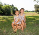 Boys French Knot Dove Day Short Set
