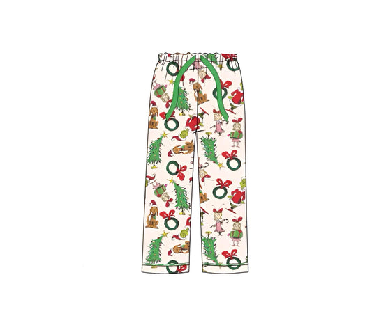 Men’s Grinch Knit Pajama Pants