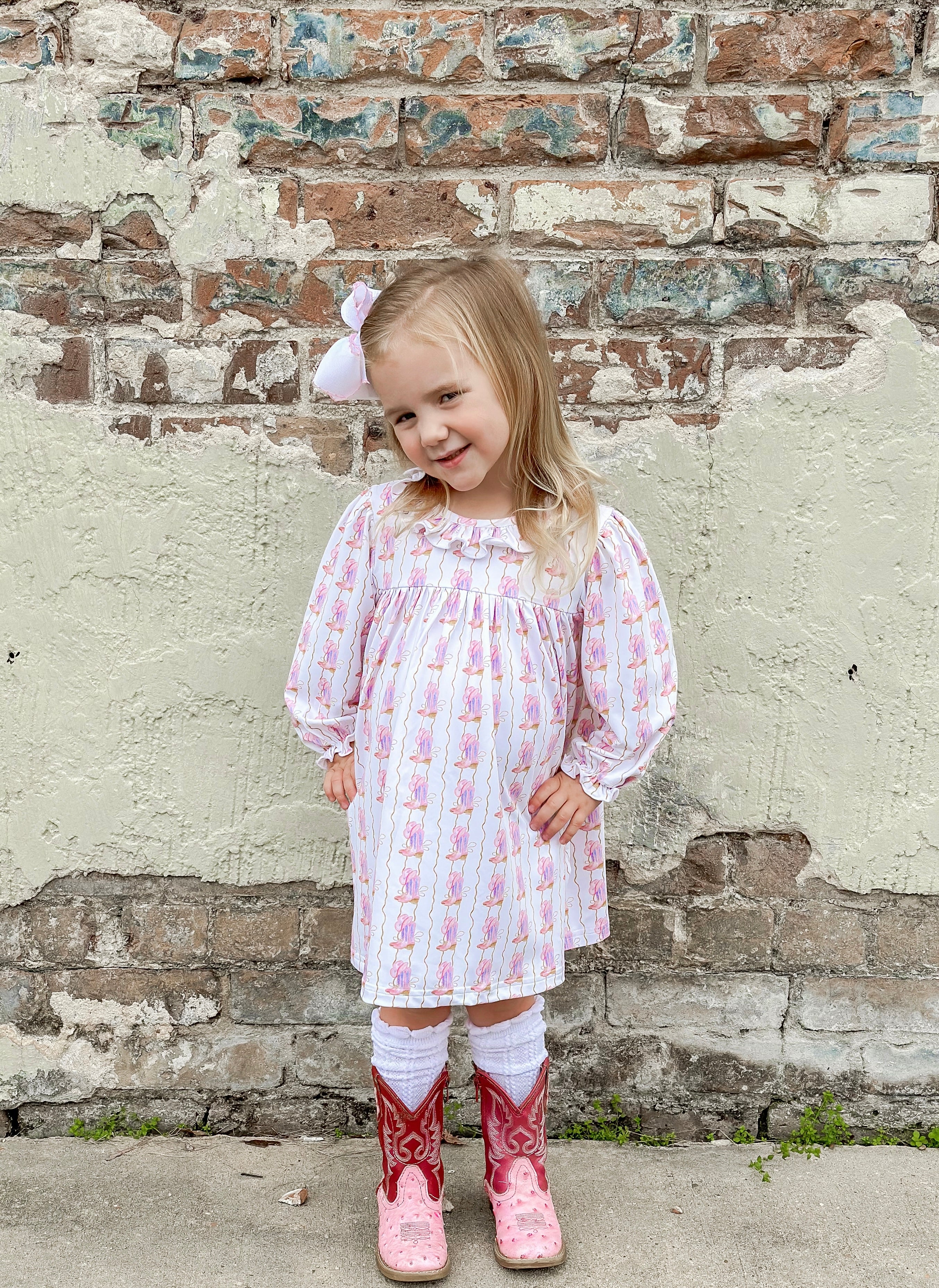 Girls Rodeo Ready Knit Bloomer Set/ Dress