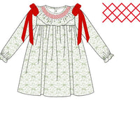 Girls Holiday Toile Dress