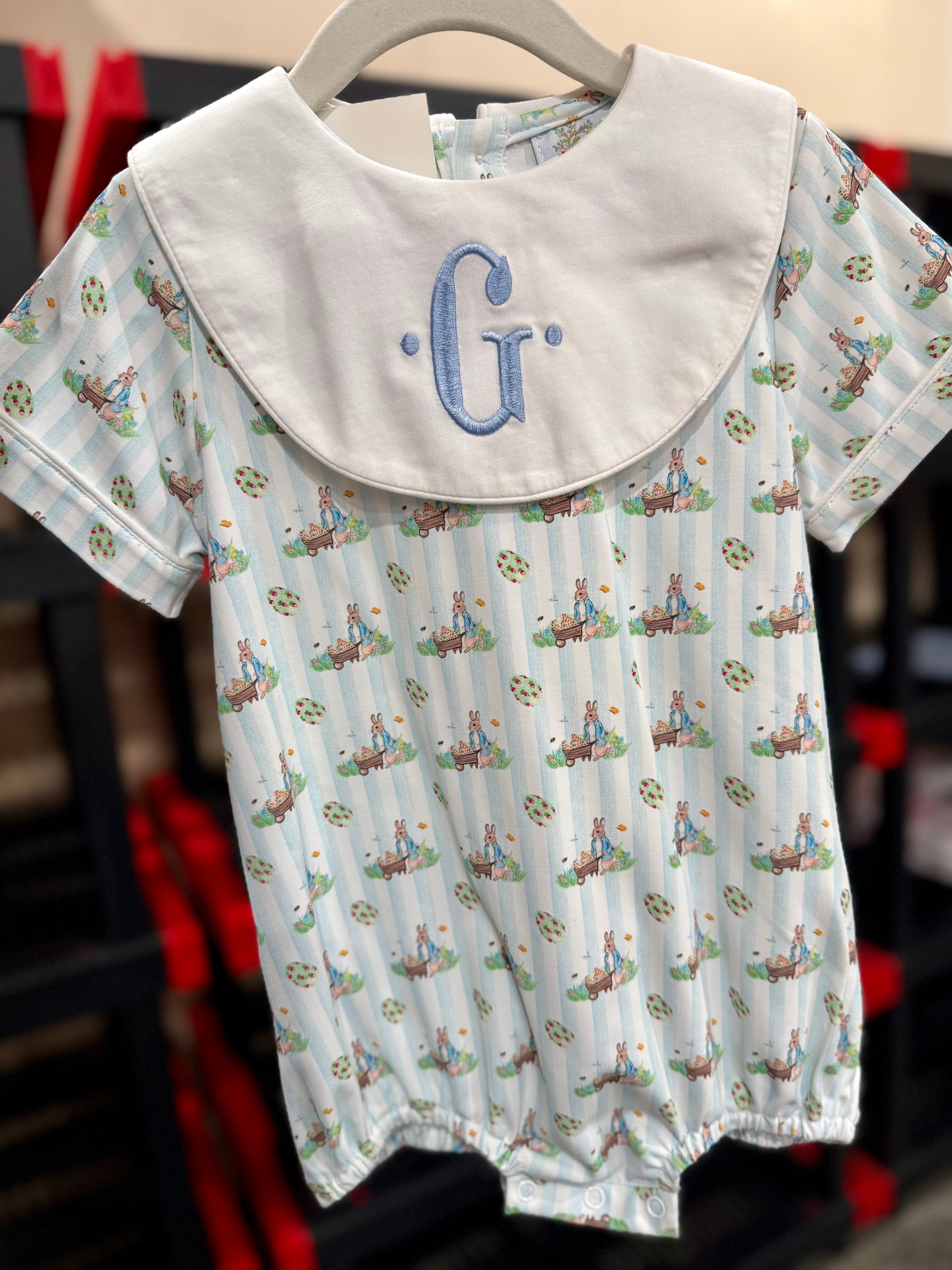 Boys Peter Rabbit Knit Bubble “G” Embroidery SAMPLE