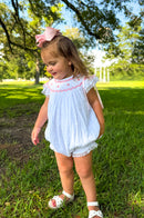 Timeless Traditions White Swiss Dot Collection PINK Bubble