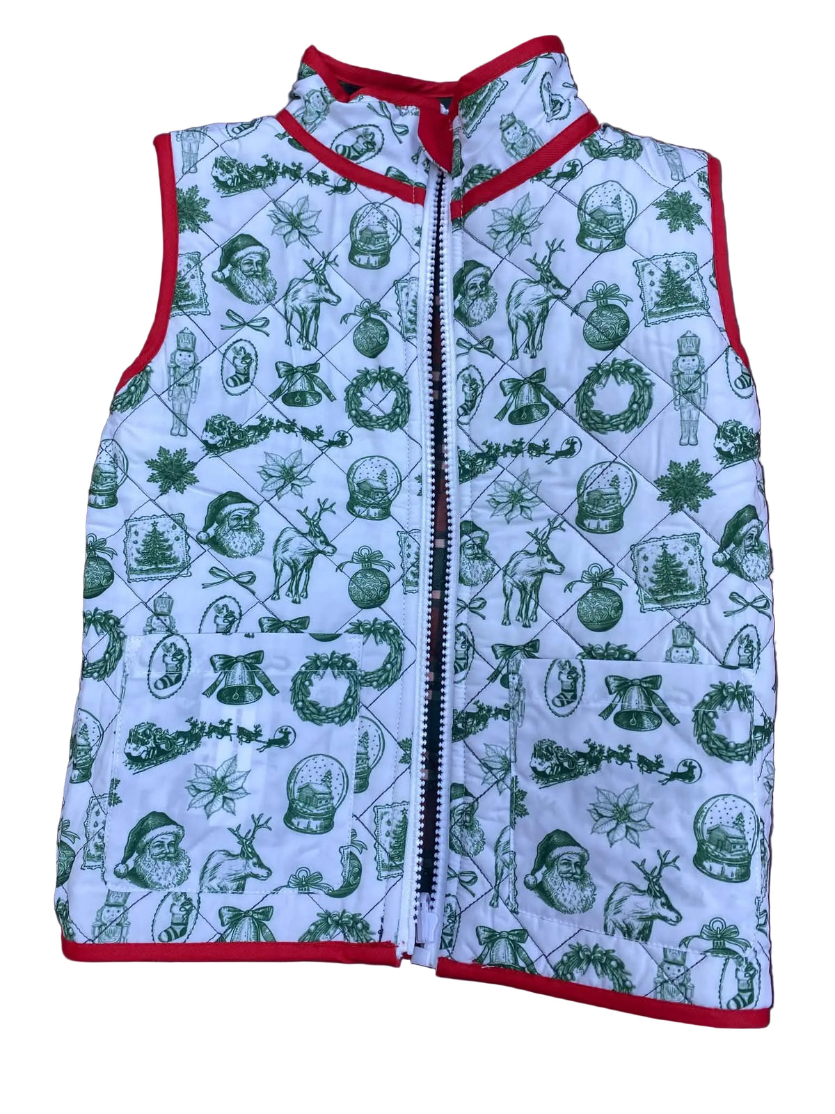 Boys Reversible Seasons Greetings Vest