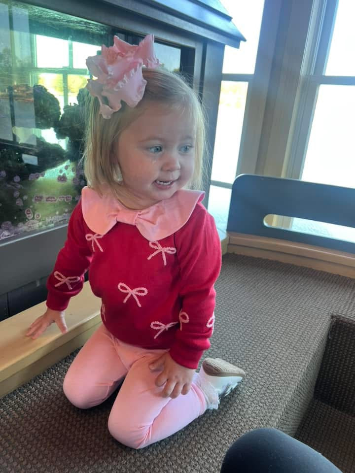 Girls Bow Cardigan Legging Set