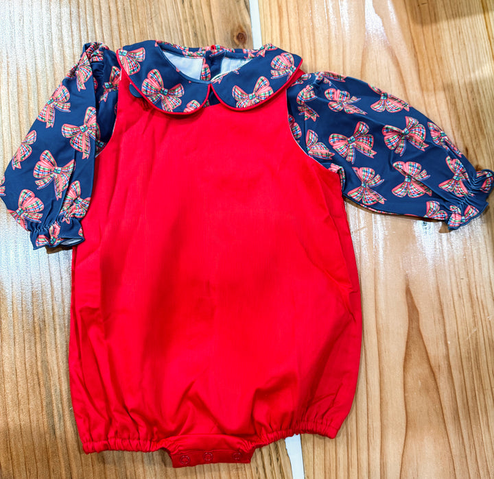 Girls Christmas Bows Bubble