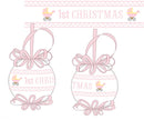 PRE ORDER Baby’s 1st Christmas Smocked Ornament | ETA to LBS: OCTOBER