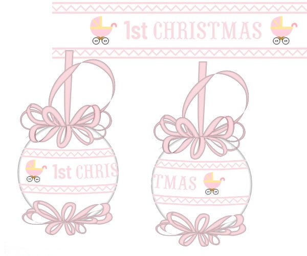 PRE ORDER Baby’s 1st Christmas Smocked Ornament | ETA to LBS: OCTOBER