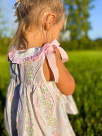 Girls Fall Floral Vine Short Set
