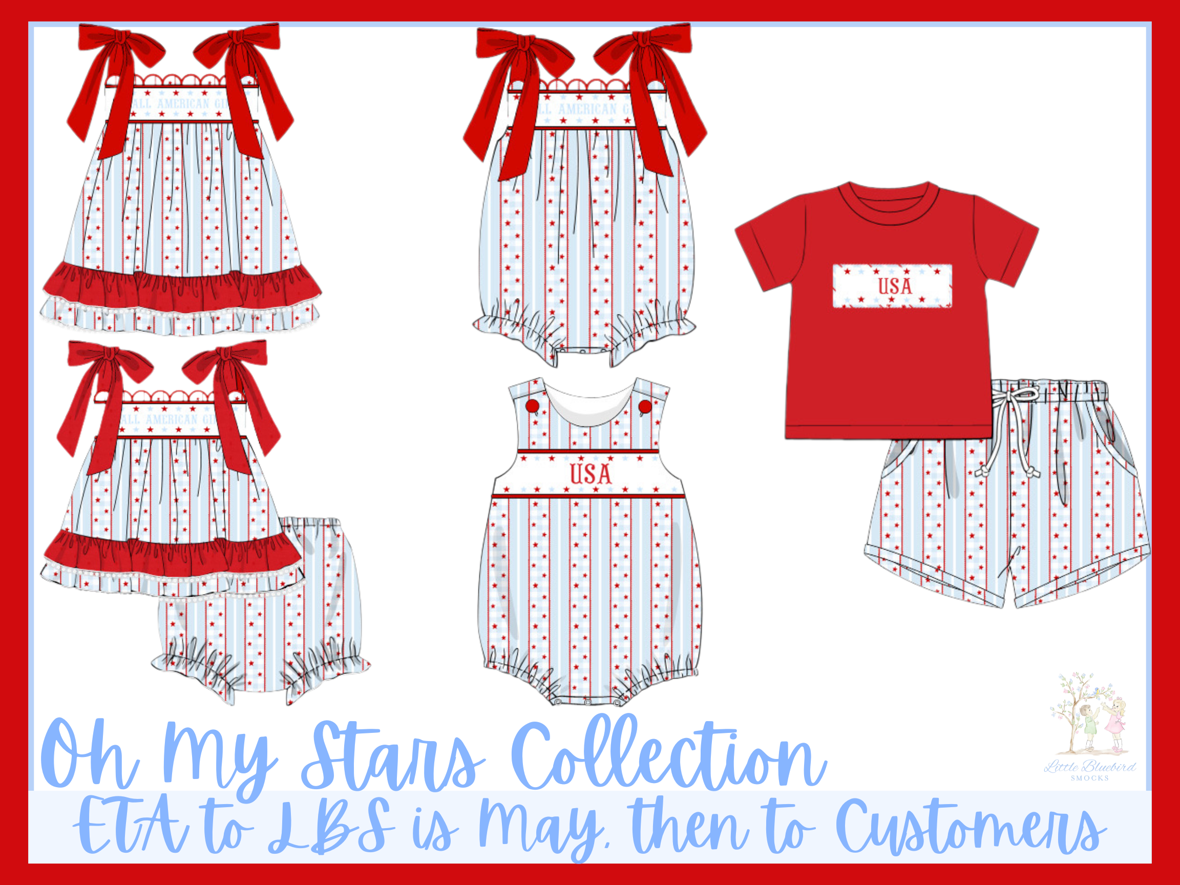 Girls Smocked Oh My Stars Bubble
