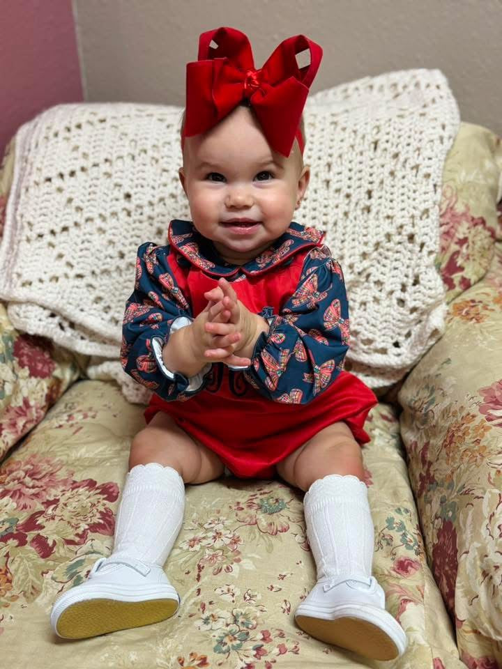 Girls Christmas Bows Bubble