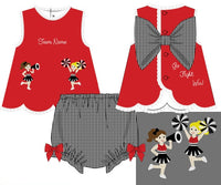 Girls French Knot Go, Fight, Win Bloomer Set