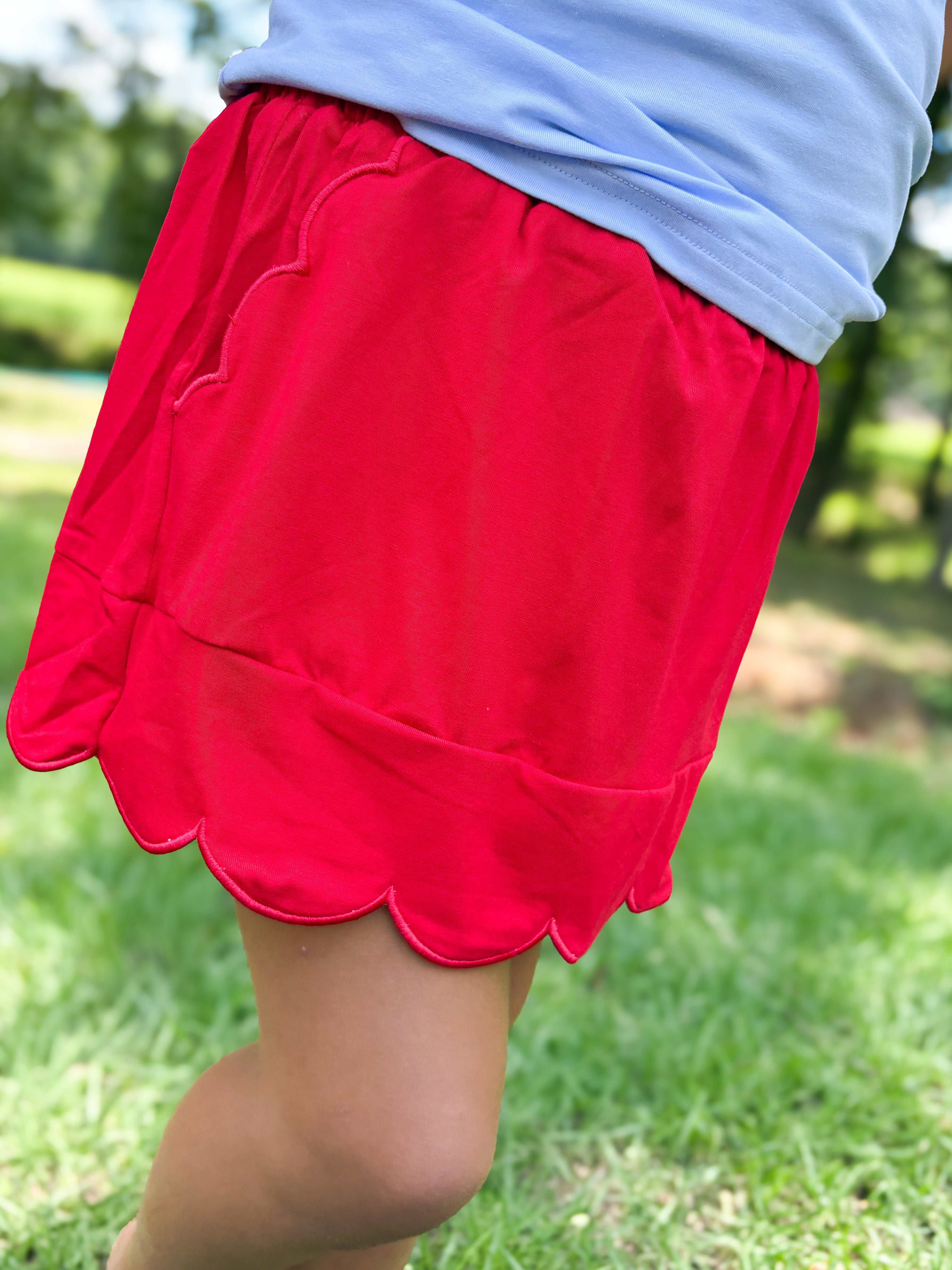 Girls Scalloped Skorts