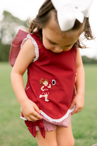 Girls French Knot Go, Fight, Win Bloomer Set