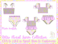 PRE ORDER Women’s Retro Floral 2 Piece Swimsuit