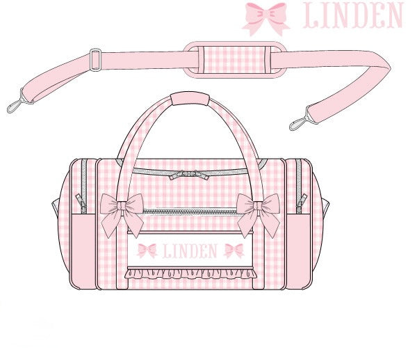 PRE ORDER Pink Gingham Luggage Collection | ETA to LBS: DECEMBER