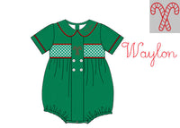 PRE ORDER Boys Embroidered Corduroy Candy CaneBubble | ETA to LBS: OCTOBER