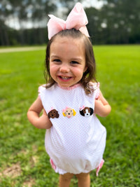 Girls French Knot Puppy Pals Bubble