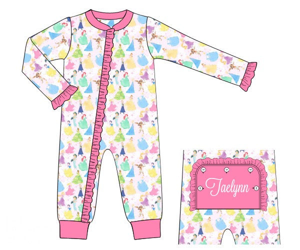 PRE ORDER Girls Princess Knit Lounge Zippy | ETA to LBS: JANUARY