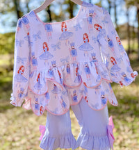 Girls The March of The Nutcracker Ruffle Pants Set