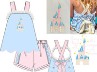 Girls Hand Embroidered All the Magic We Made Short Set