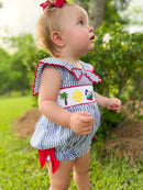 Girls Smocked Cruising Mouse Bubble
